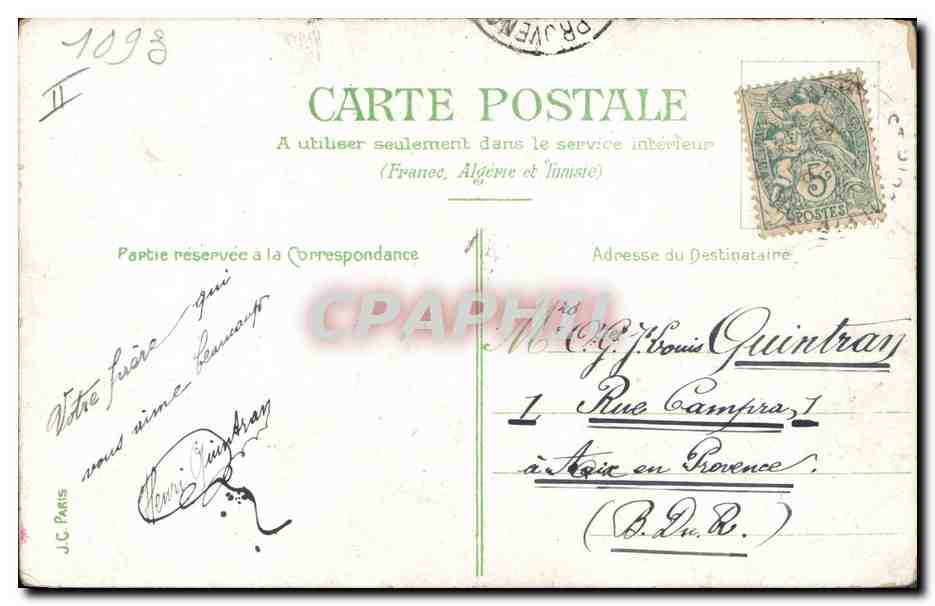 CPA Militaria Freres d'armes Zouave — Rückseite