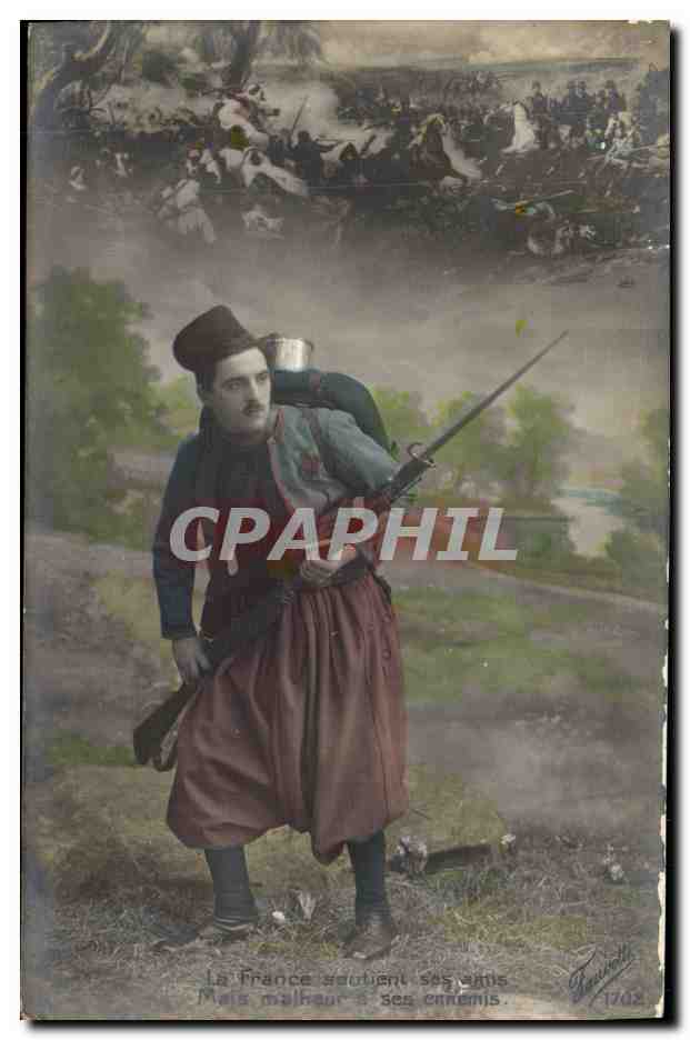 CPA Militaria Zouave
