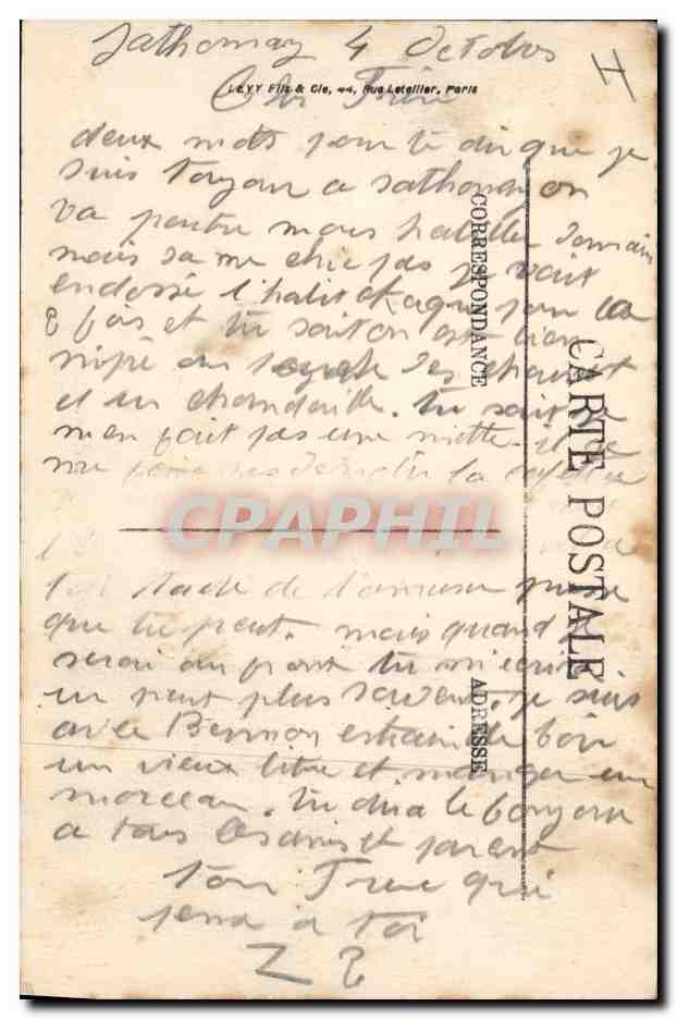 CPA Militaria Camp de Sathonay Les zouaves Tambours et clairons — Rückseite