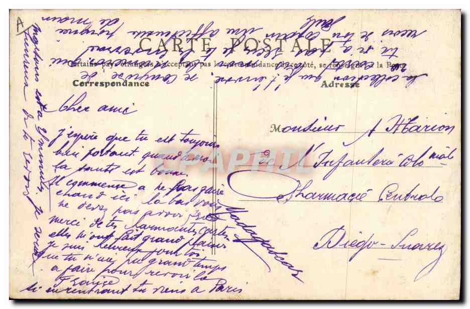 CPA Militaria Les zouaves au camp Un ensemble du camp  — Rückseite