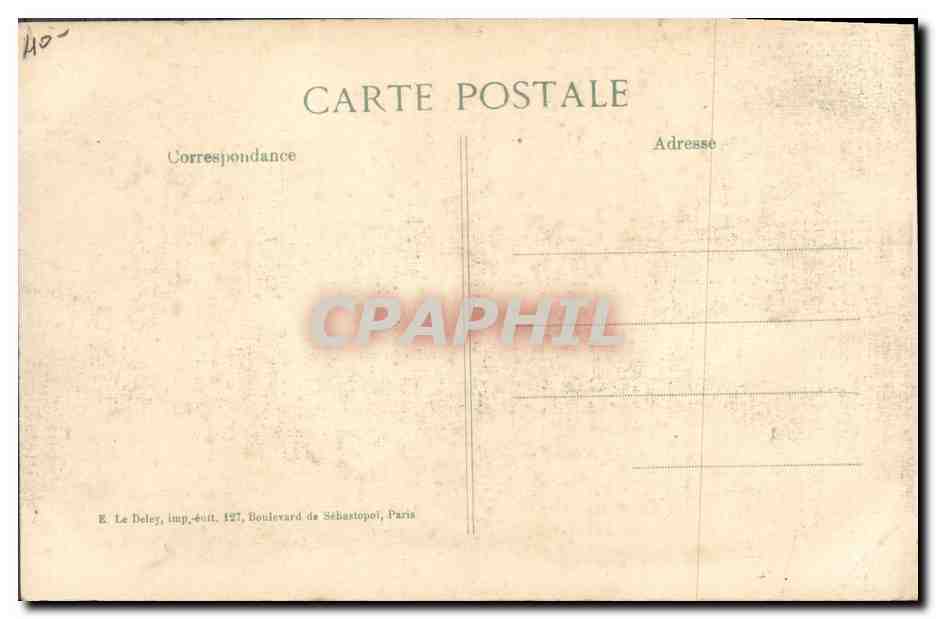 CPA Militaria Un detachement de zouaves foret de Laigue pendant la bataille de Vic sur l'Aisne — Rückseite