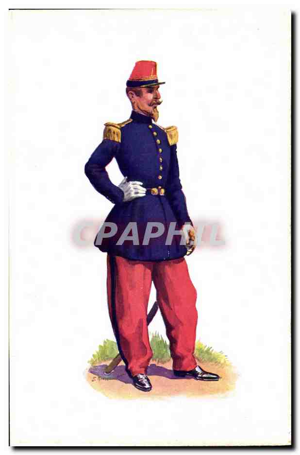 Zouave 1853 — Officier — Horizons de France, Paris, n°34