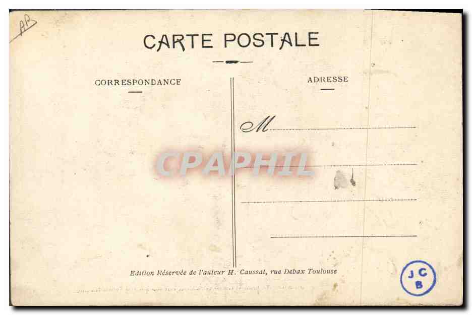 CPA Militaria Zouave officier Allemand — Verso