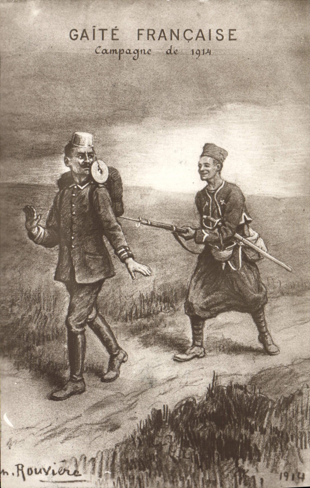 CPA Militaria Gaite Francaise Zouave