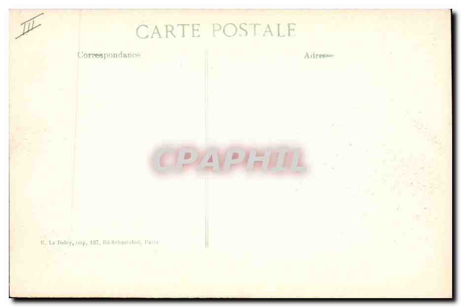 Zouaves défendant un passage — E. Le Doley, imp. 137, Rd Sébastopol, Paris — Verso