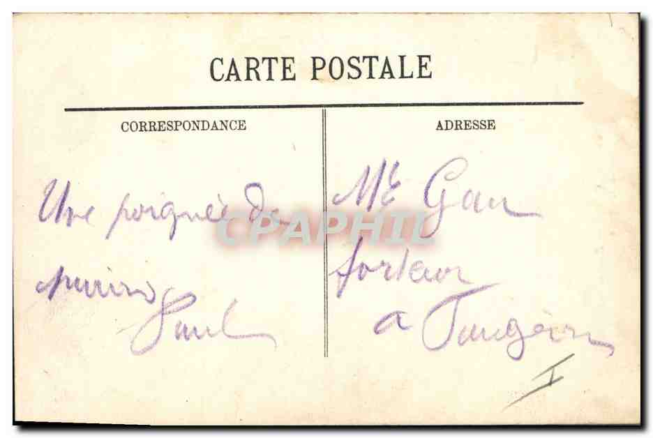Zouaves en faction — Tenue de Campagne — LL — Verso