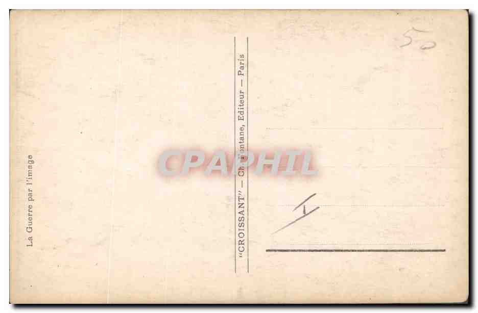 CPA Militaria Le clairon de la revanche Deroulede Zouave — Rückseite