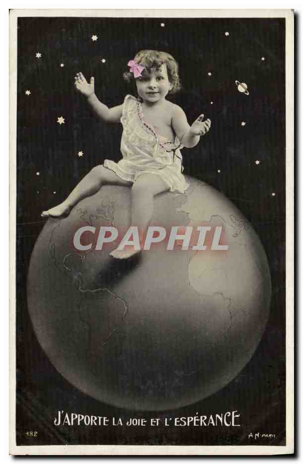 CPA Fantaisie Enfant Terre