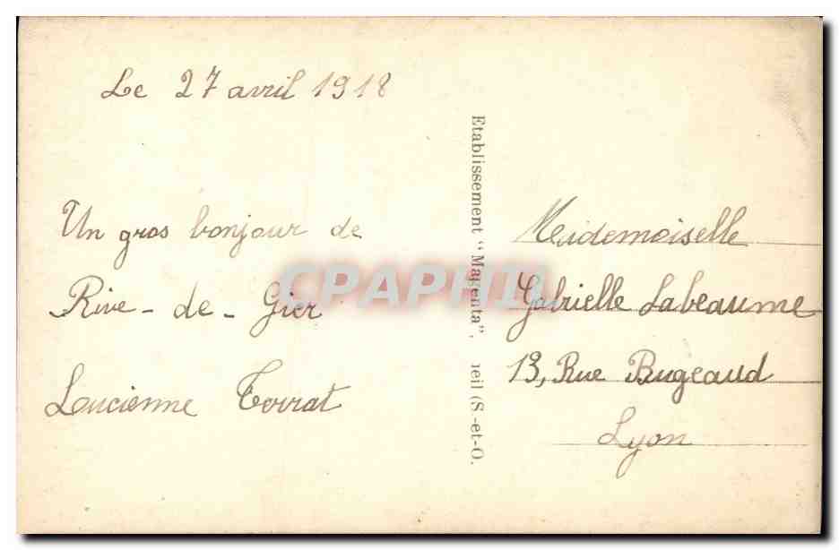 CPA Fantaisie Enfant Au clair de lune — Rückseite