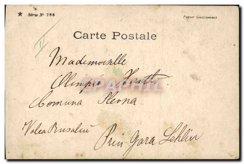 Aubade à la Lune — Série N° 786 — Papier Gussliemont — Rückseite