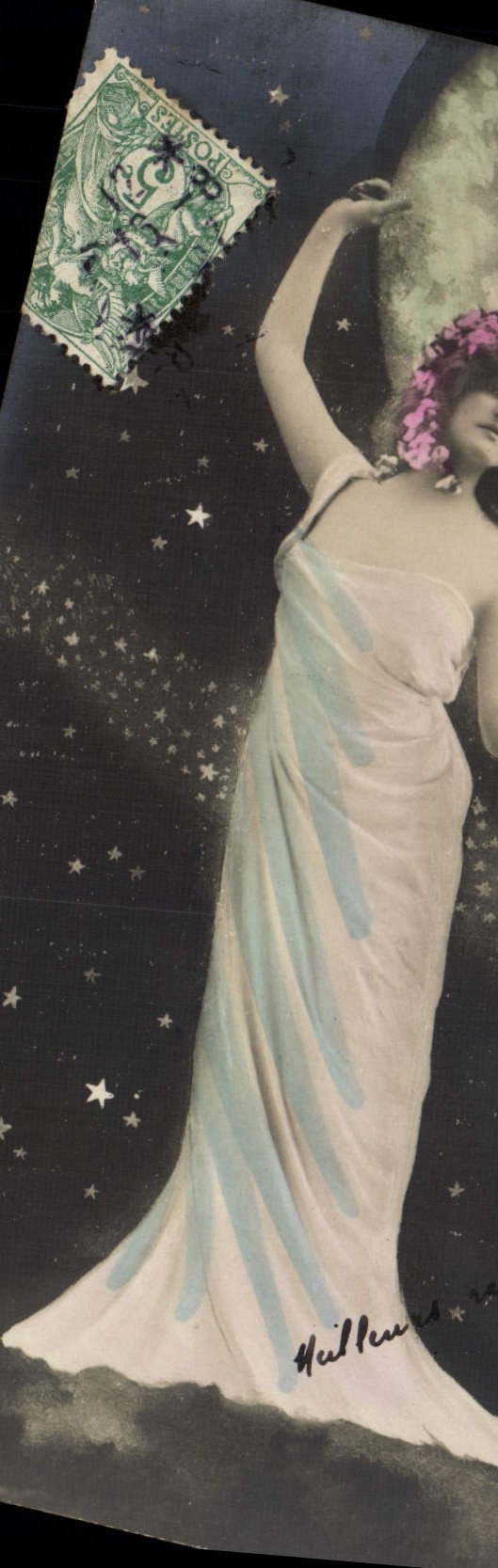 Femme dansant sous la lune — éditeur H. L. H. — n° 14