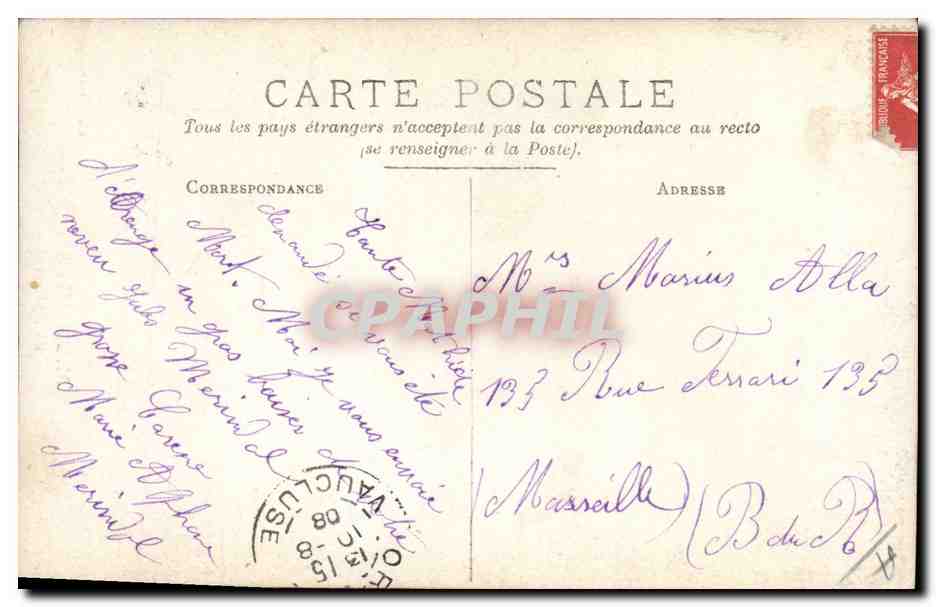 CPA M Dorival de l'Odeon — Verso