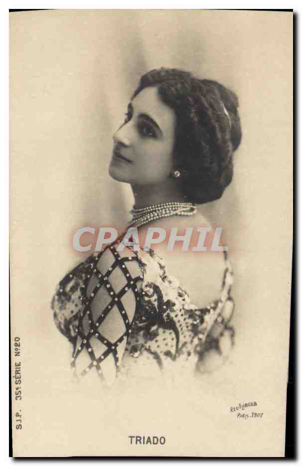 Portrait de Triado — S.J.P. 35e Série N°20 — RectoLuncea Paris 1907