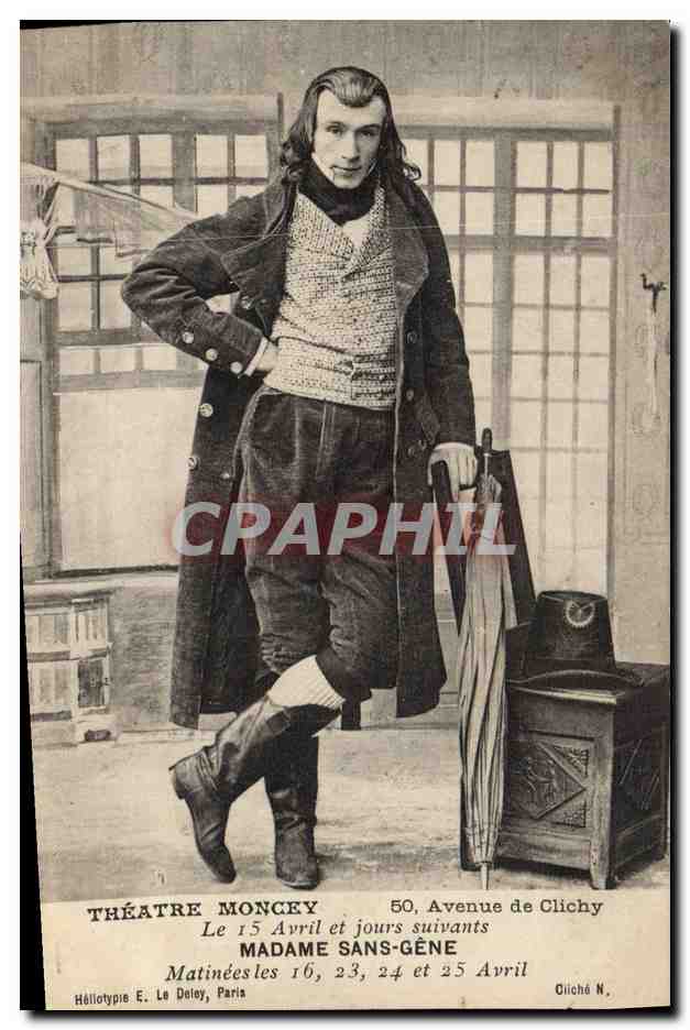 CPA Theatre Moncey Avenue de Clichy Madame Sans Gene
