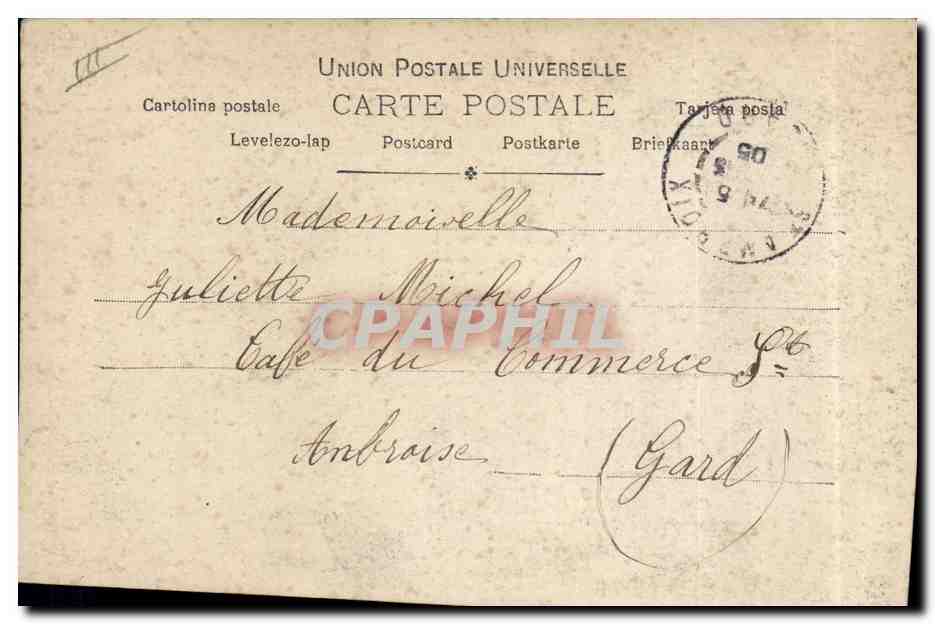 Femme au diadème rose — Tolèdo — Paul Klinger, Paris, n° 873/9 — Verso
