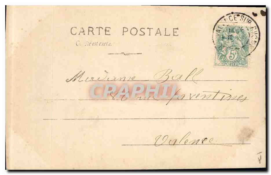 Rita Porcher — Portrait en robe de soirée avec chapeau — Reutlinger Paris S.I.P. n° 170/20 — Verso