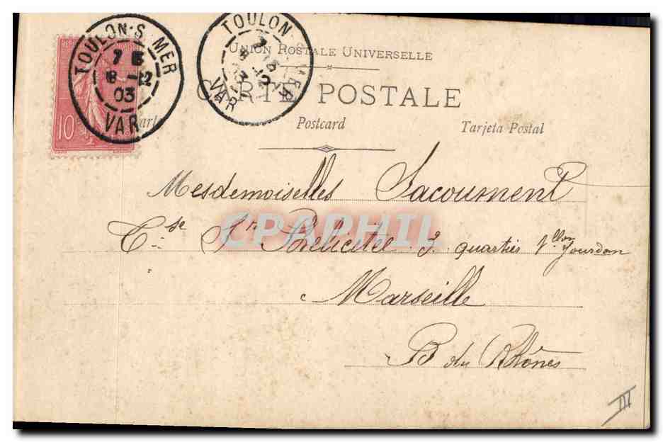 Femme en robe blanche à fleurs — Toledo — éditeur N.P. n° 817/2 — Achterkant