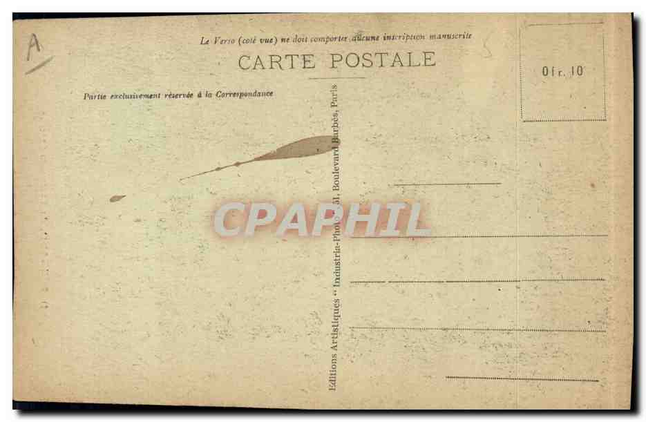 CPA D Pougaud du Theatre du Chatelet  — Verso