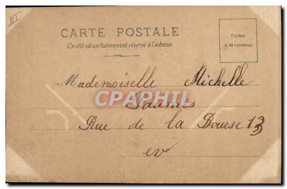 Sauvony — danseuse en costume de scène — André Michel, Paris, série 43 — Reverso
