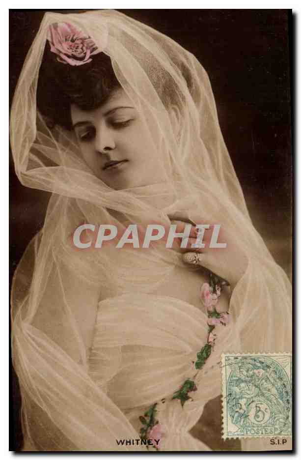 CPA Fantaisie Femme Theatre Whitney
