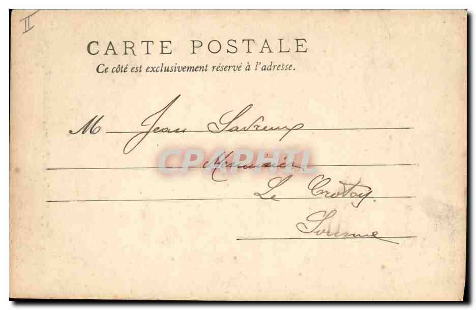 CPA Banque Toulon Le theatre et la Caisse d'Epargne  — Verso