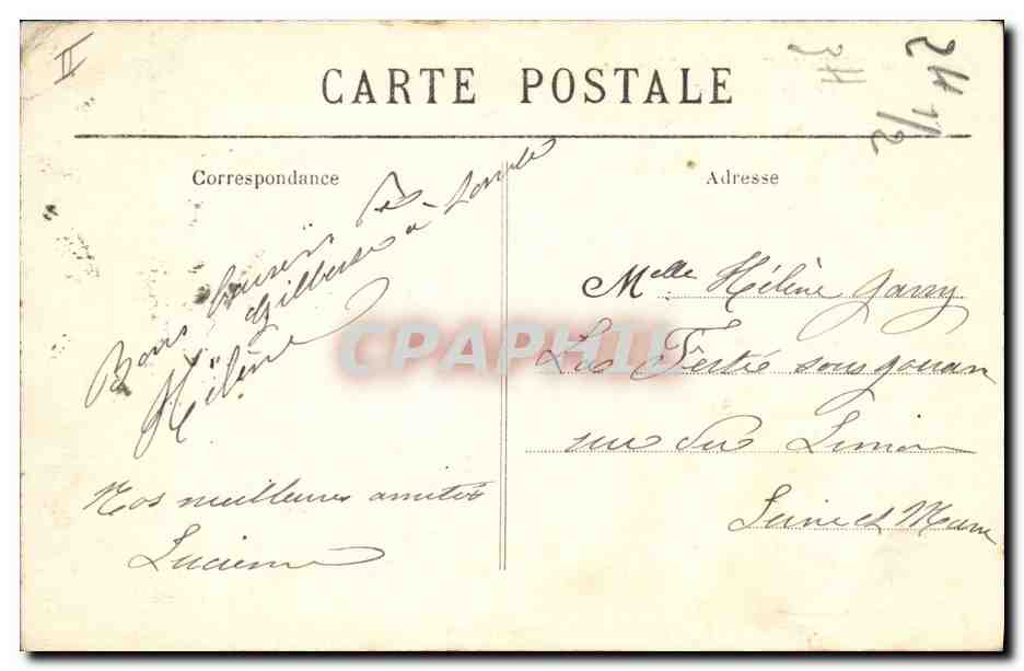 CPA Banque Toulouse Caisse d'Epargne Rue du Languedoc — Rückseite