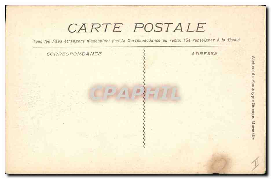 CPA Banque Caisse d'Epargne toulon  — Rückseite