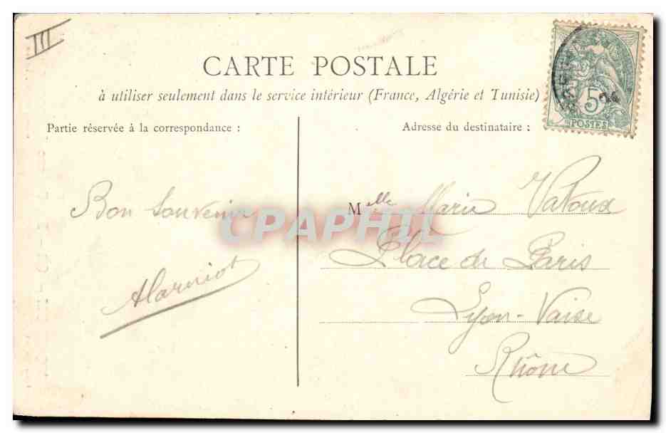 CPA Banque Caisse d'Epargne Toulon — Rückseite