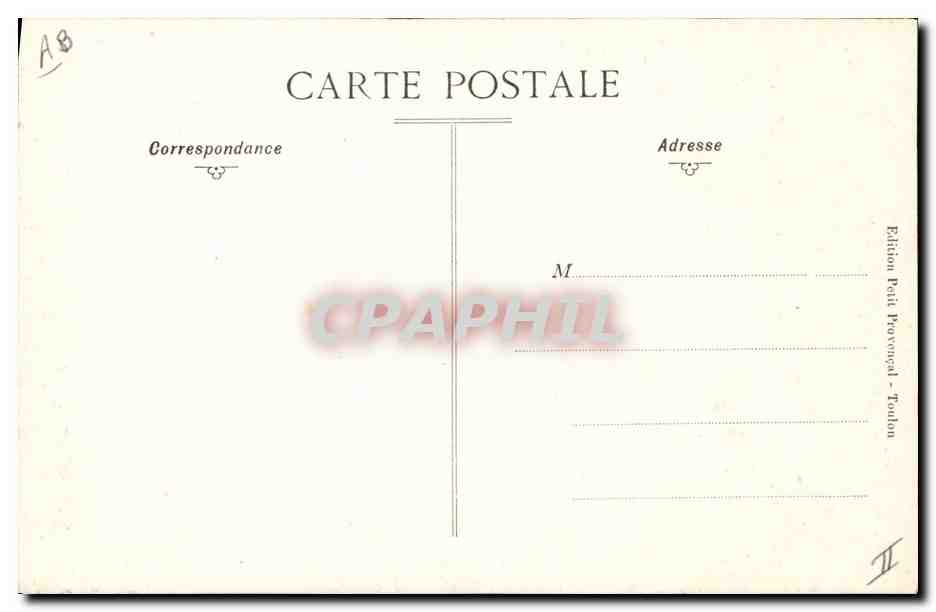 CPA Banque Caisse d'Epargne Toulon — Rückseite