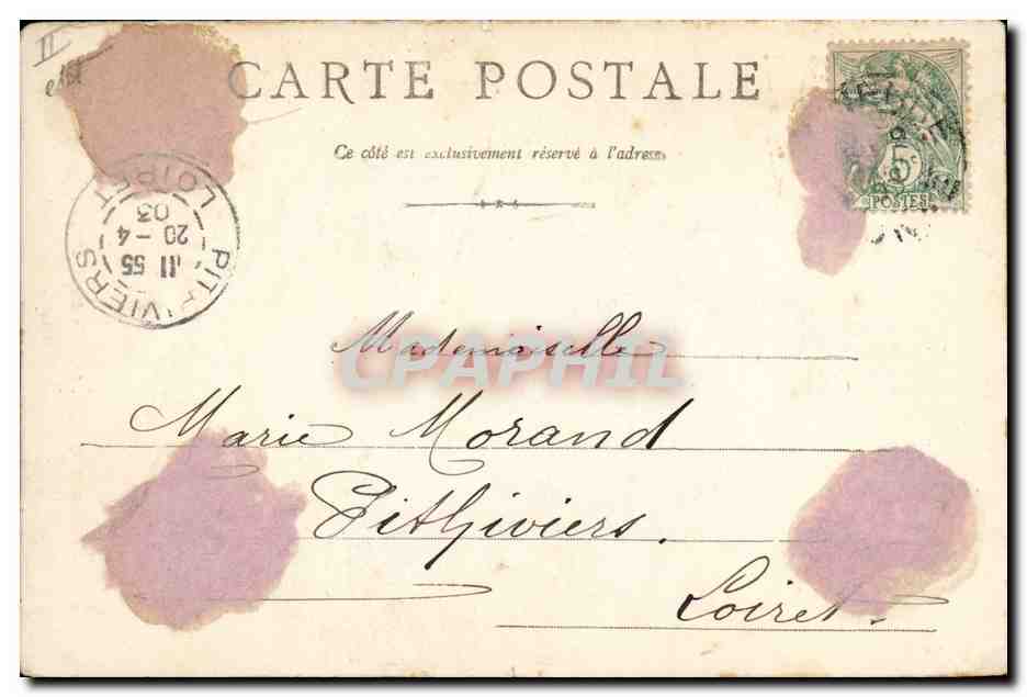 CPA Banque Tonnerre Caisse d'Epargne Ancien Hotel d'Uzes — Rückseite