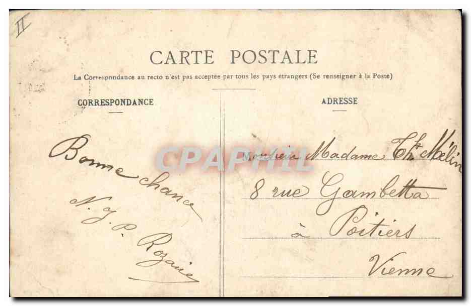 CPA Banque Caisse d'Epargne Troyes — Rückseite