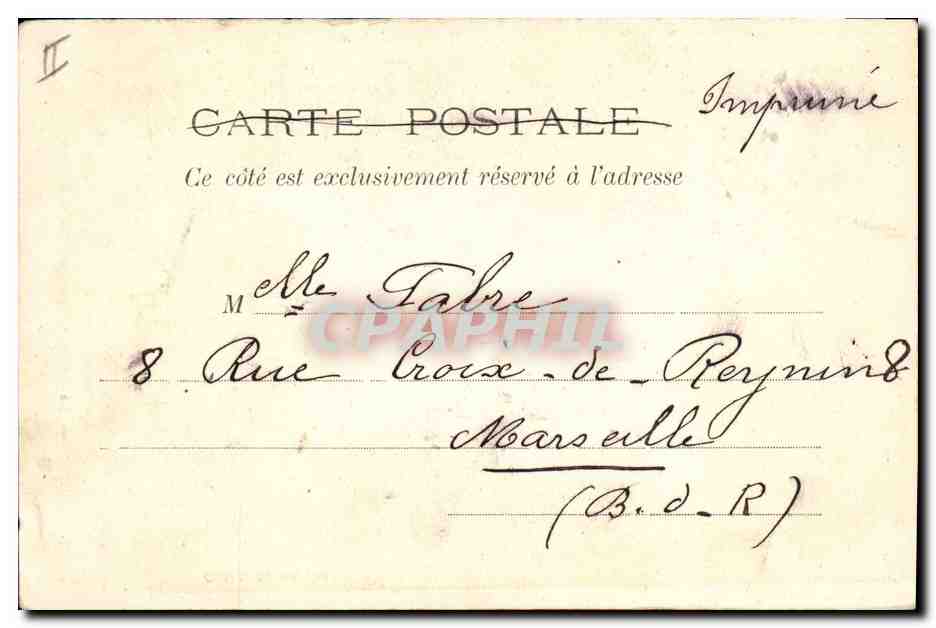 CPA Banque Tonnerre Caisse d'Epargne Hotel d'Uzes — Rückseite