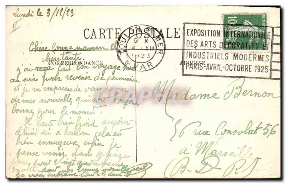 CPA Folklore Auvergne La bourree La Vouale La Rouzette — Rückseite