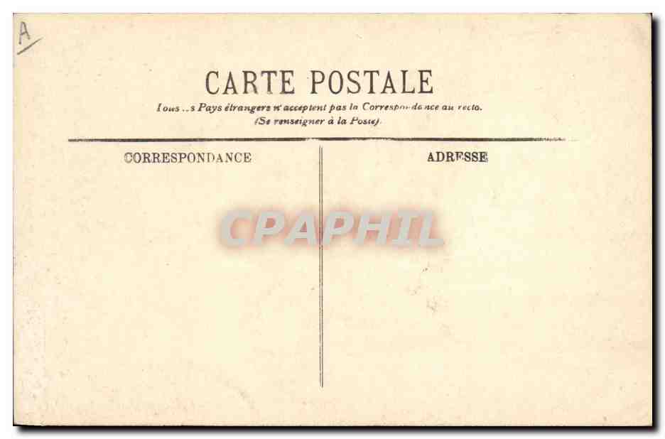 CPA Folklore Auvergne Aupres de leur mere Enfant — Verso