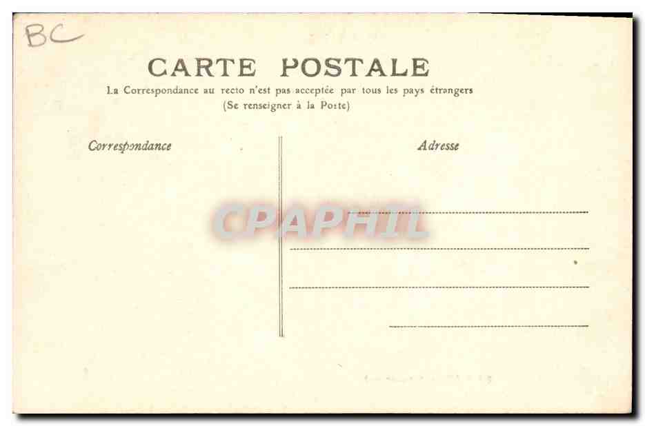 CPA Folklore Auvergne Attelage Auvergnat — Rückseite