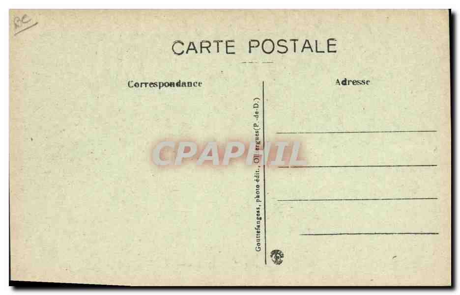 CPA Folklore Attelage rustique — Rückseite
