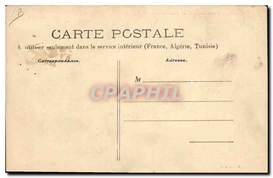 CPA Folklore Bourbonnais et Bourbonnaise  — Verso