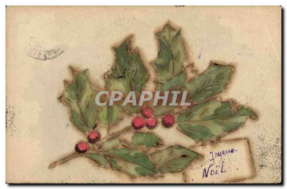CPA Dessin a la main Fleurs
