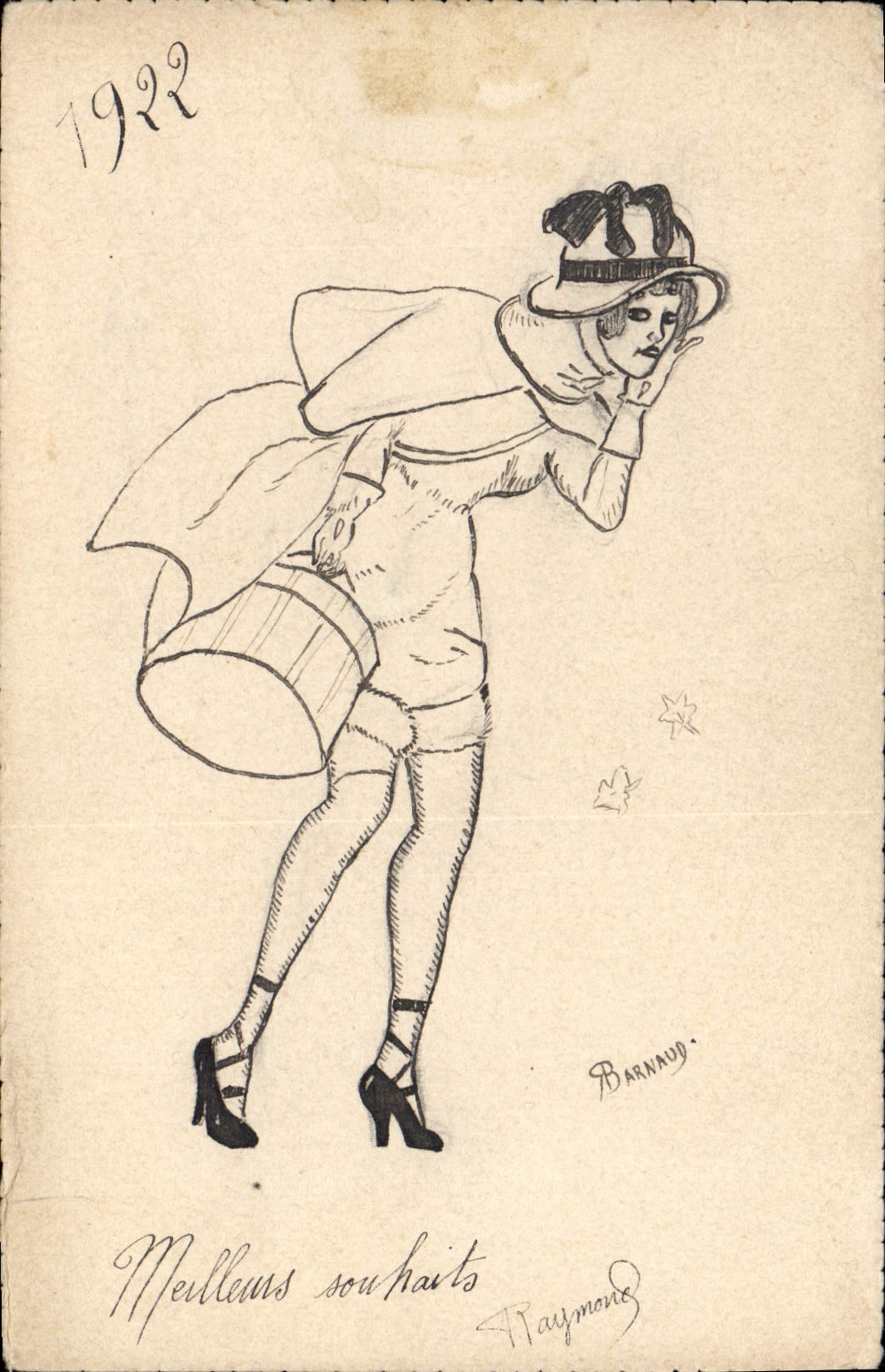 CPA Fantaisie Illustrateur Barnaud Femme