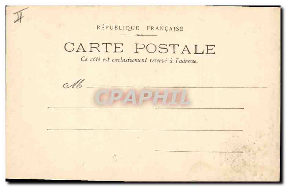 CPA Fantaisie Illustrateur Pierrot poisson — Rückseite