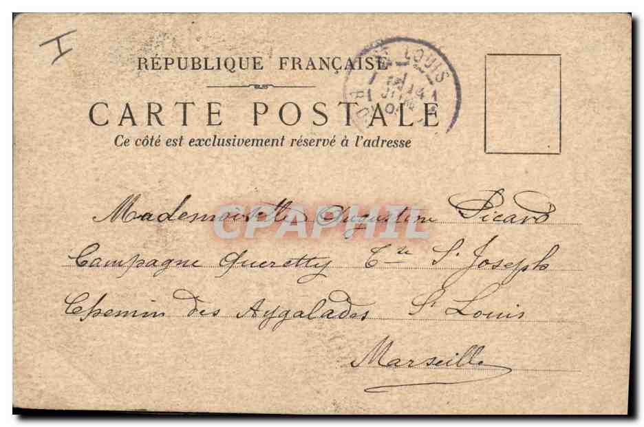CPA Dessin a la main Femmes — Verso