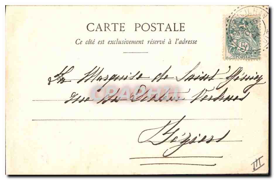 CPA Dessin a la main Femme — Rückseite