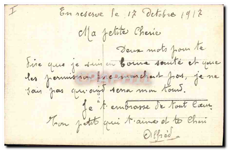 CPA Dessin a la main Fleurs — Rückseite