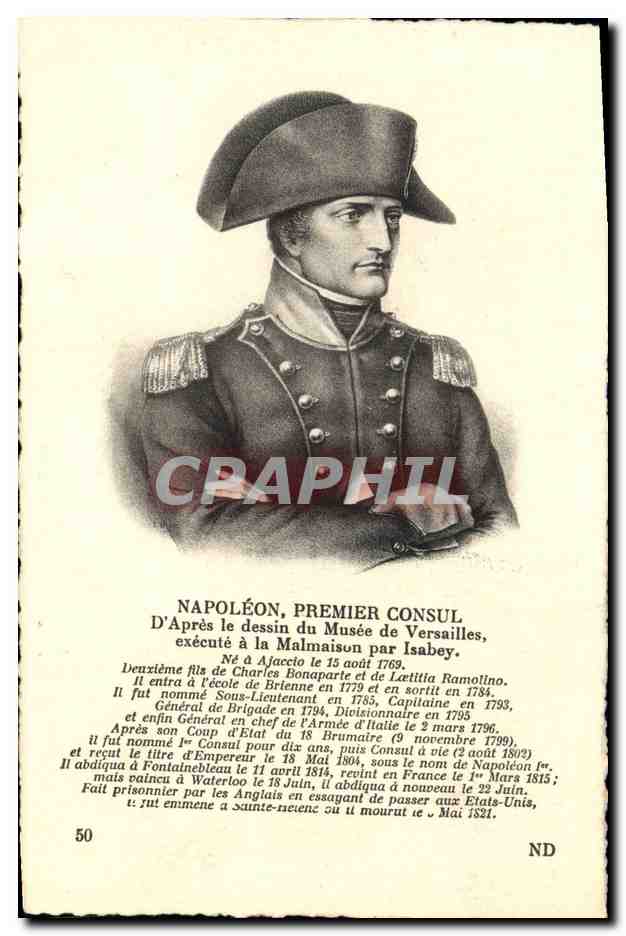 CPA Histoire Napoleon 1er Premier Consul