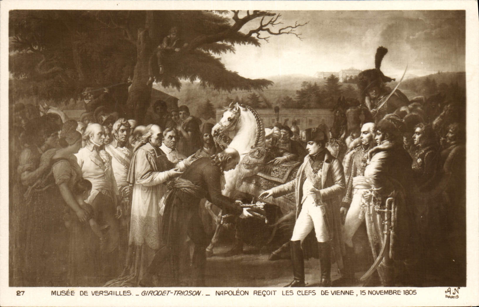CPA Histoire Napoleon 1er Musee de Versailles Girodet Trioson Napoleon recoit les clefs de Vienne 1805