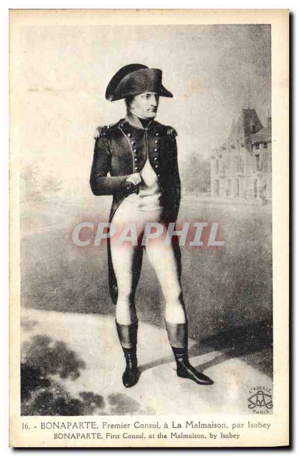 CPA Histoire Napoleon 1er Bonaparte Premier Consul a la Malmaison par Isabey 