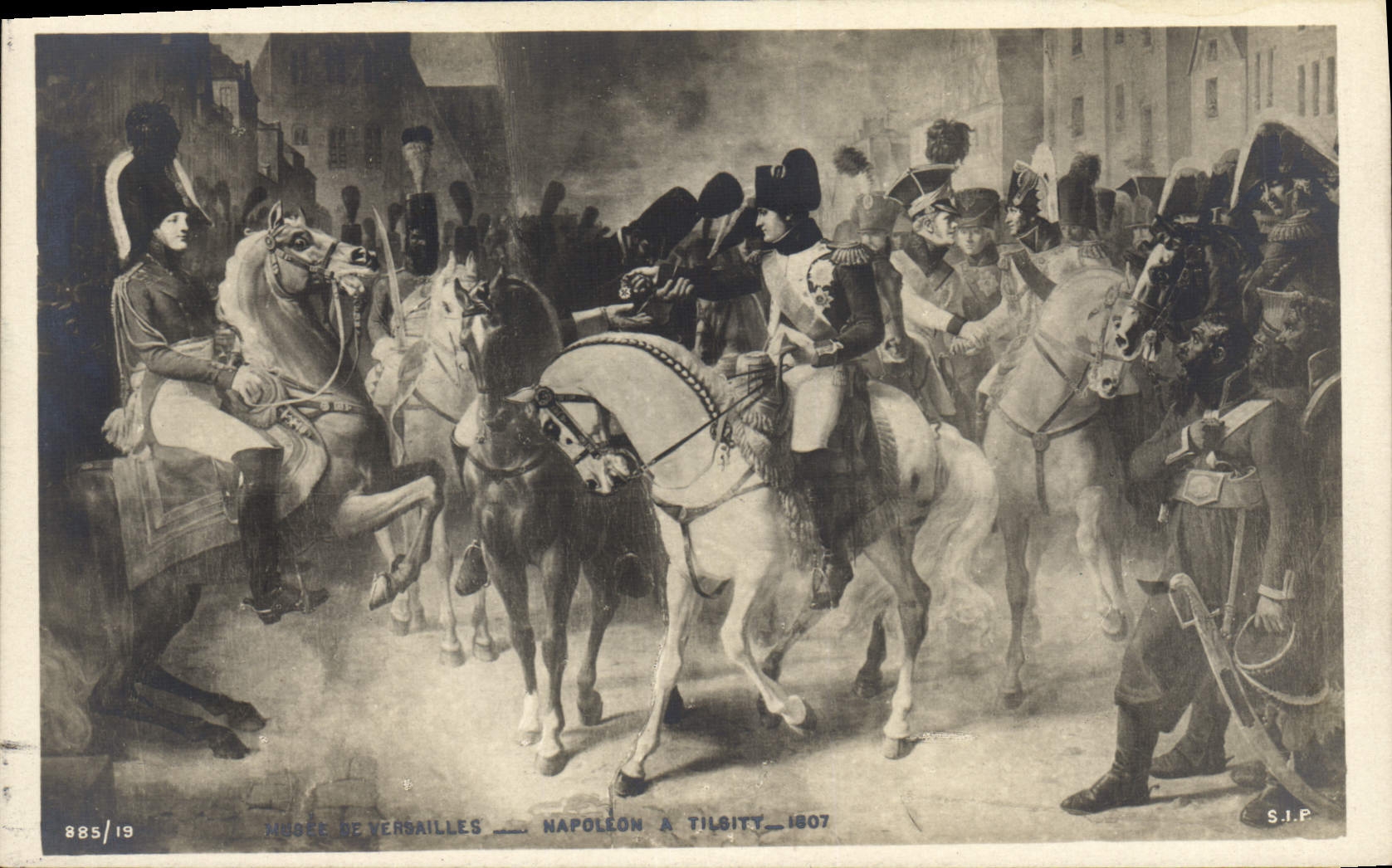 CPA Histoire Napoleon 1er Musee de Versailles Napoleon a Tilsitt 