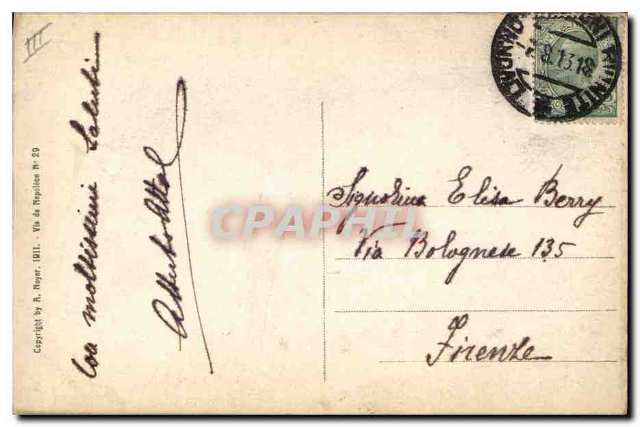 CPA Histoire Napoleon 1er Mort a Ste Helene 5 mai 1821 — Verso