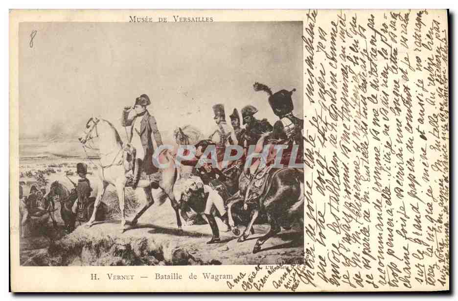 CPA Histoire Napoleon 1er Vernet Bataille de Wagram