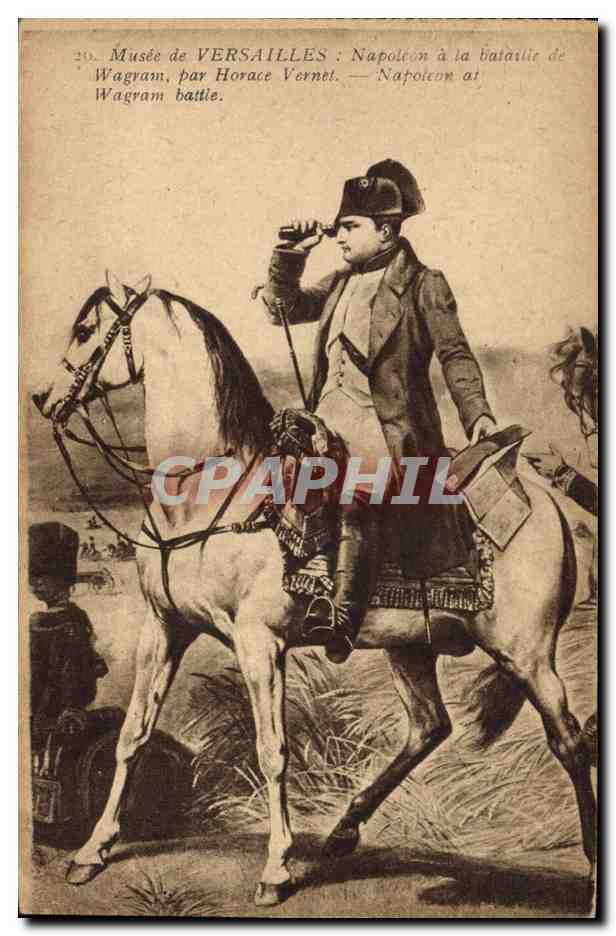 CPA Histoire Napoleon 1er a la bataille de Wagram Musee de Versailles 